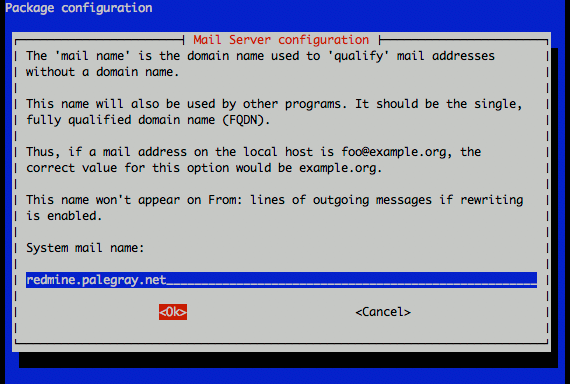 Exim system mail name configuration on Ubuntu 9.10.